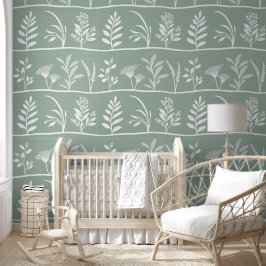 Botanische Serenade Sanfte Salbei Minimalistische  Tapete