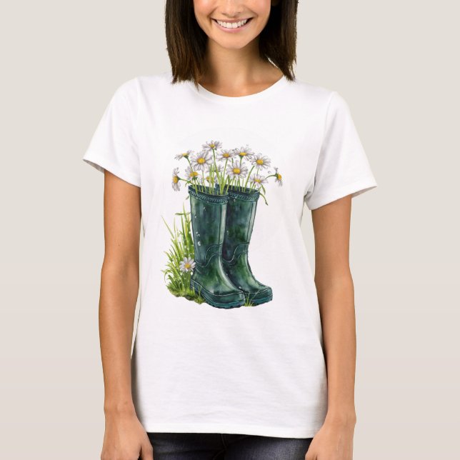 Botanische Stiefel T-Shirt (Vorderseite)