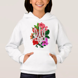 Botanische Stillzeit und ukrainische Trident-Trazu Hoodie