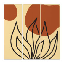 Botanische Symmetry Abstrakt Line Art Wall Prints