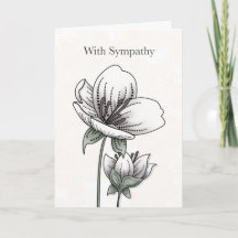Botanische Sympathie-Karte - Stille Präsenz