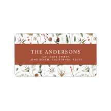 Botanische Terrakotta auf Weihnachten