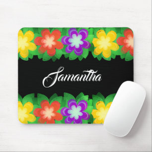 Botanische tropische Blume Mousepad