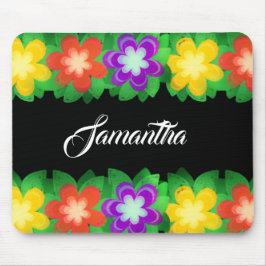 Botanische tropische Blume Mousepad