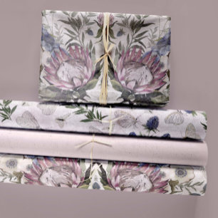 Botanische und Schmetterlingsdekouation Geschenkpapier Set