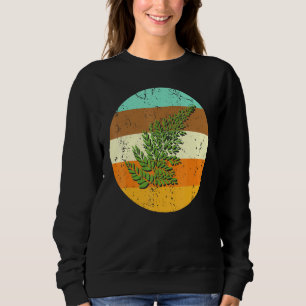 Botanische Vaskuläre Pflanze Grüne Blume Sweatshirt