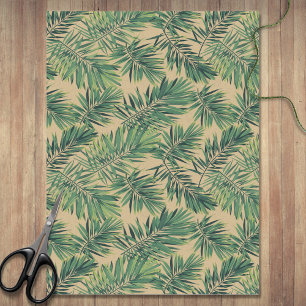 Botanische Vegetation auf Tan Seidenpapier
