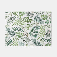 Botanische Vegetation Blätter Wasserfarbe  