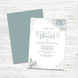 Botanische Vegetation Blume Blaue Rose Einladung