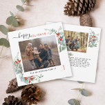 Botanische Vegetation Feiertagskarte<br><div class="desc">Sie werden diese wunderschönen Weihnachtskarten Liebe! Sie verfügen über botanische Aquarellarrangements mit Misteloe,  Kiefernästen,  Beeren und Babyatmen.</div>