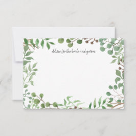 Botanische Vegetation | Leaf | Hochzeitsratgeber Hinweiskarte