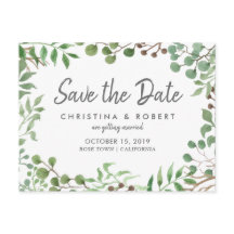Botanische Vegetation | Leaf | SAVE THE DATE