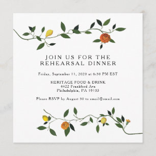 Botanische Vegetation, Lemons Probe Abendessen Ein Einladung