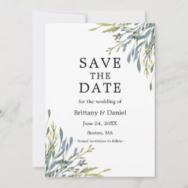 Botanische Vegetation Save The Date