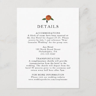 Botanische Vegetation, Zitronen und Marigolds Begleitkarte