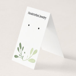 Botanische Vertikale Überklappkarte Visitenkarten