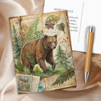 Botanische Vintage antike Waldlandschaft
