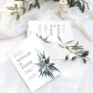 Botanische Vintage-Blumen-Einladung Einladung