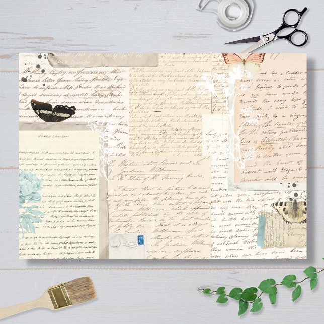 Botanische Vintage-Briefe Seidenpapier (Von Creator hochgeladen)