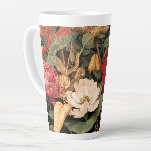 Botanische Vintage-Illustration Milchtasse (Linke Ecke)