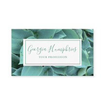 Botanische Visitenkarte für grünes Leaf