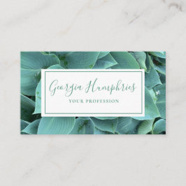 Botanische Visitenkarte für grünes Leaf