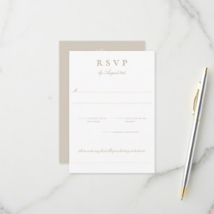 Botanische Wappen-Monogramm-Hochzeits-RSVP-Karte RSVP Karte