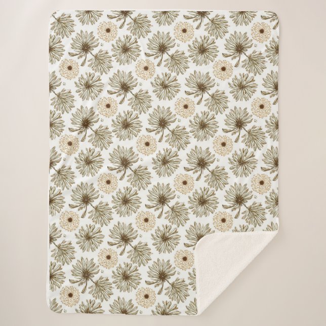 Botanische warme Decke Sherpadecke (Vorderseite)