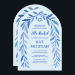 Botanische Wasserfarbe QR Code Bar Bat Mitzvah Arc Einladung<br><div class="desc">Perfekte Karte, um eine Fledermausmitzvah, Bar mitzvah oder andere jüdische Feier anzukündigen! Handgezeichnete, zarte Blättertramkunst für Sie! Vollständig anpassbar! Klicken Sie auf "Personalisieren" oben, um den Text zu bearbeiten und Ihren Link zum QR-Code hinzuzufügen. Klicken Sie auf "Bearbeiten mit dem Designwerkzeug", um die Schriftart, Farben und Einstellungen anzupassen. Löscht das...</div>