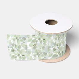 Botanische Wasserfarbe Satinband