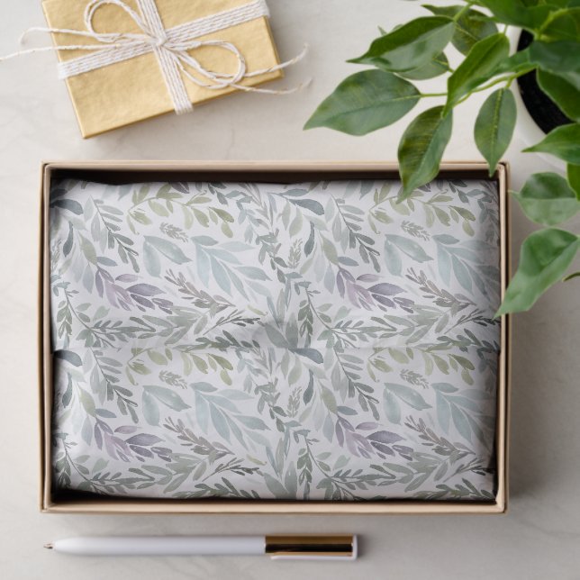 Botanische Wasserfarbe Seidenpapier (Geschenk)