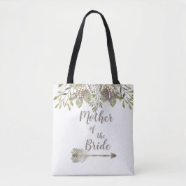 Botanische Wasserfarbenmutter der Bride Tote Tag