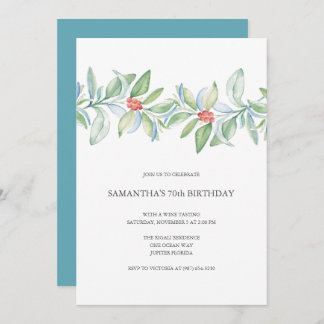 Botanische Weihnachten 70. Geburtstag Einladung