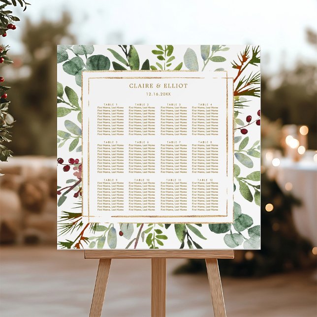 Botanische Weihnachtskarten Poster (Von Creator hochgeladen)