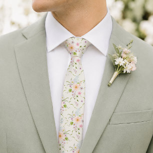 Botanische Weinblumen-Hochzeitskrawatte Krawatte