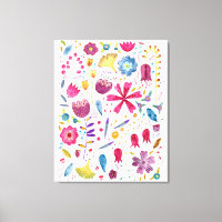 Botanische Wildblume Hedgerow-Malerei