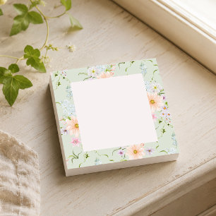 Botanische Wildblume Post-it Klebezettel
