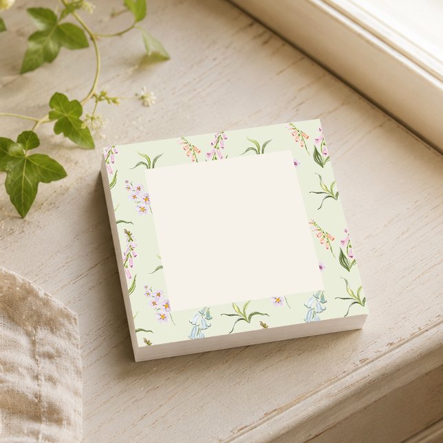 Botanische Wildblume Post-it Klebezettel (Von Creator hochgeladen)