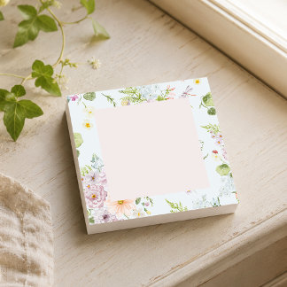 Botanische Wildblume Post-it Klebezettel