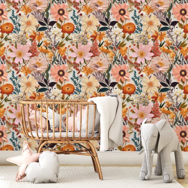 Botanische Wildblume Tapete (Von Creator hochgeladen)