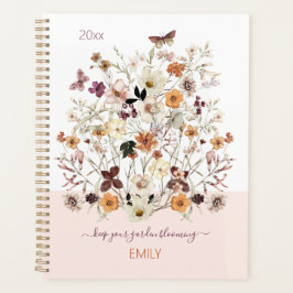 Botanische Wildblumen Planer