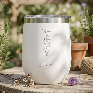 Botanische Wildblumen-Skizze Geschenk für Naturlie