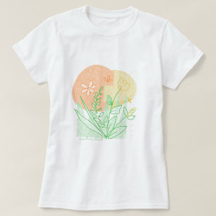 Botanische Wildtiere Blume Natur Lover Sommerbewoh T-Shirt