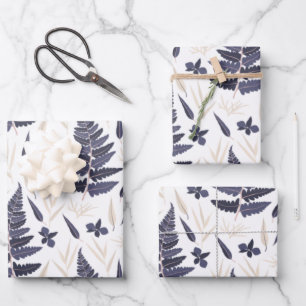 Botanische Wrapping Paper Sheets Geschenkpapier Set