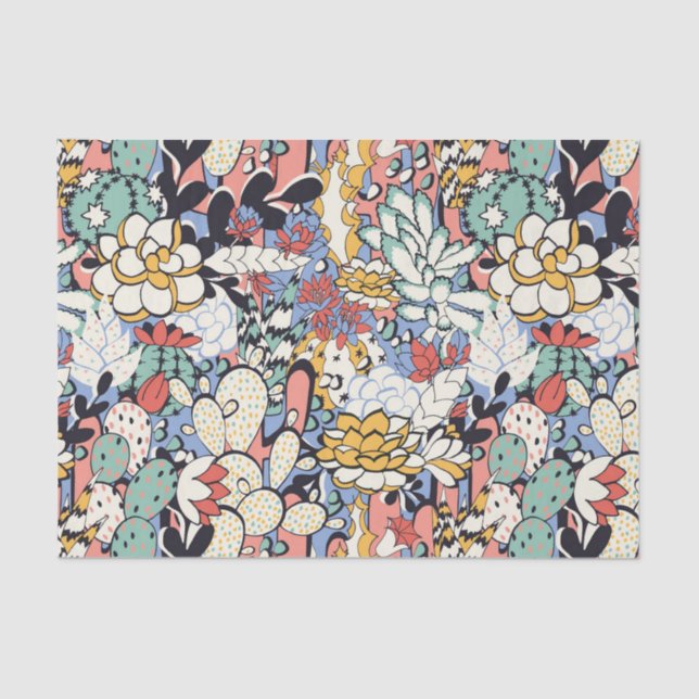 Botanische Wüste Seidenpapier (Vorderseite)