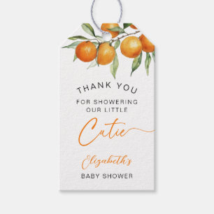 Botanische Zitrusfrüchte Orange Kleine Süsse Kinde Geschenkanhänger