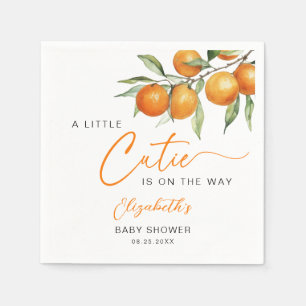Botanische Zitrusfrüchte Orange Kleine Süsse Kinde Serviette