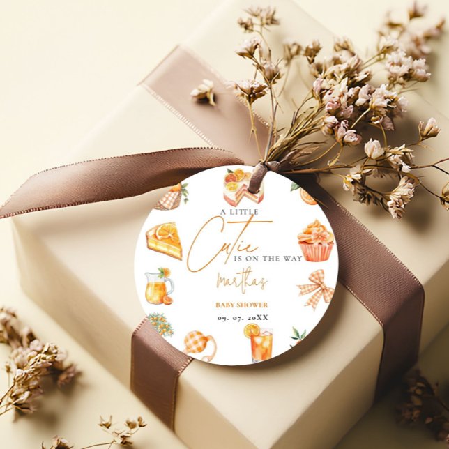 Botanische Zitrusfrüchte-Süsse Sommerdusche Geschenkanhänger (Von Creator hochgeladen)