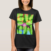 BOTANISCHER ABSTRACT BANANENBLÄTTER T-Shirt