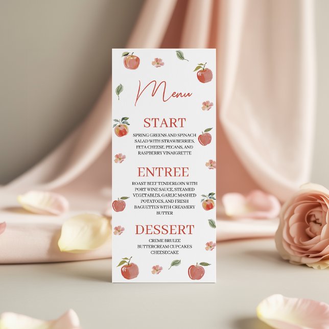 Botanischer Apfel Unserer Augen Menu 4x9 Karte (Von Creator hochgeladen)
